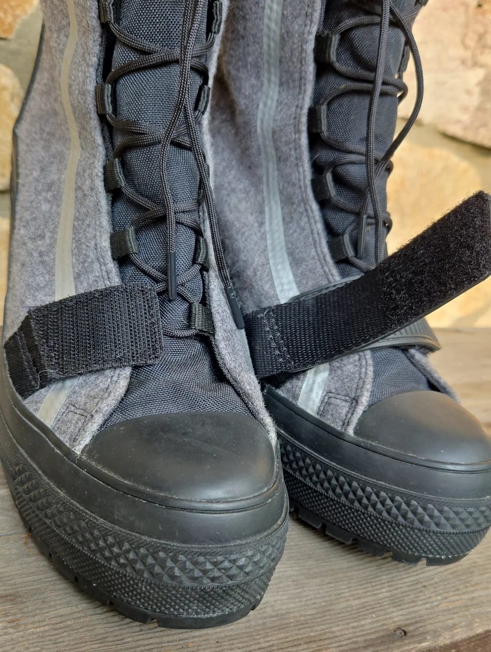 Converse Chuck Taylor All Star GR82 Extra High Top Boot 7 Chunky Platform Heel